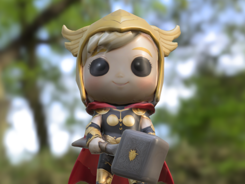 Chibi thor doll 3D Model