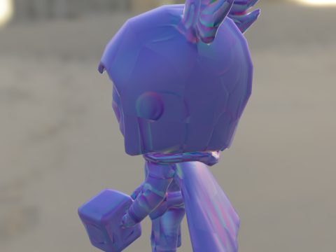 Chibi thor doll 3D Model