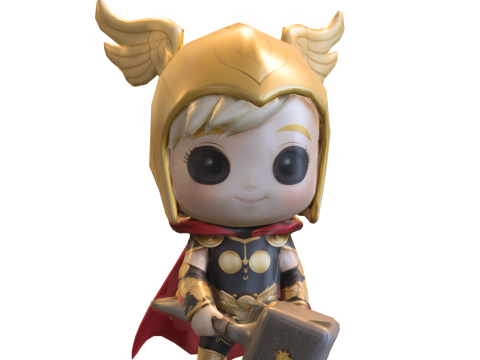 Chibi thor doll 3D Model