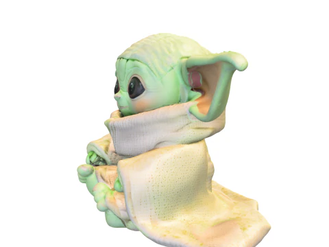 Beb&ecirc; de pel&uacute;cia Yoda Modelo 3D