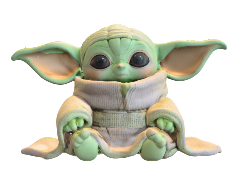 Plushie baby yoda Modelo 3D