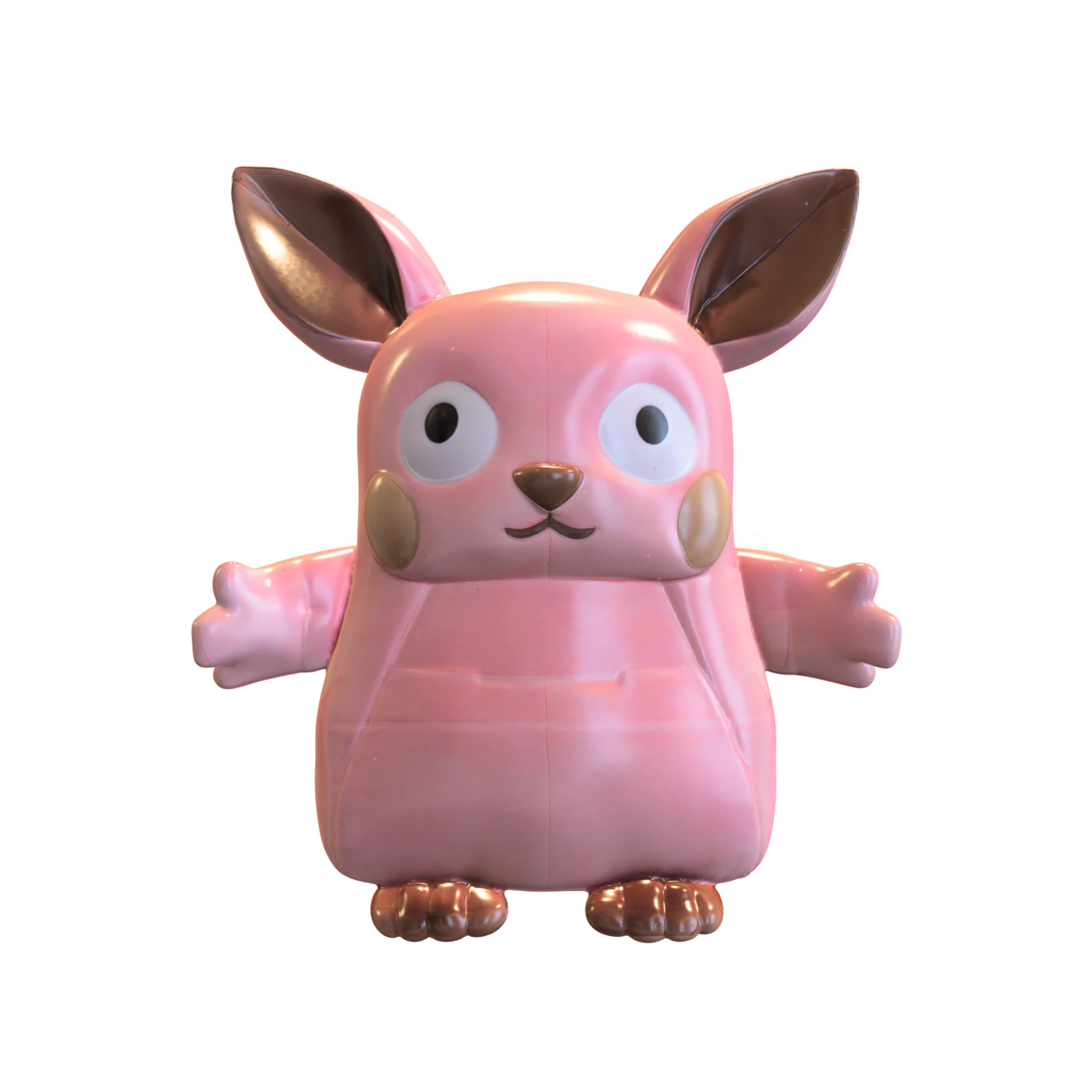 Plushie toy bear 3D Model .c4d .max .obj .3ds .fbx .stl .blend 