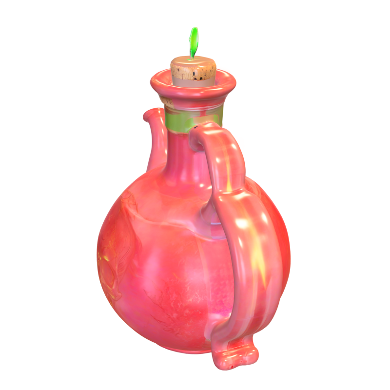 Title Poison Potion Teapot 3D Модель .c4d .max .obj .3ds .fbx .stl .blend