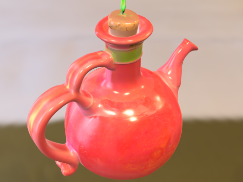 Title Poison Potion Teapot 3D Модель