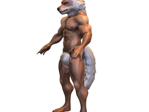 Werewolf Character 3D Modell