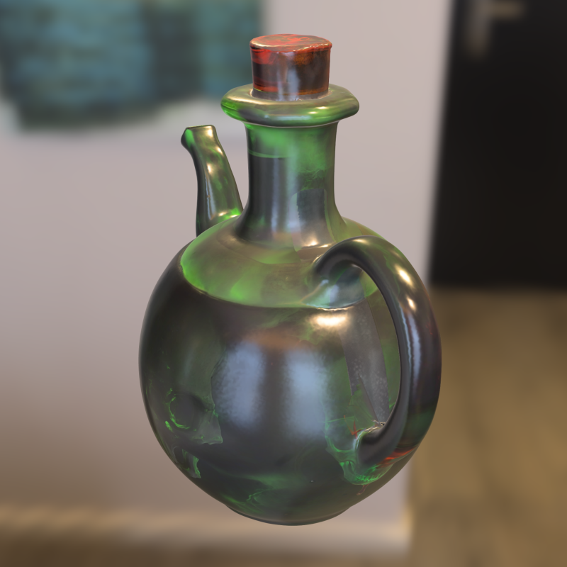 Potion Teapot 3D मॉडल .c4d .max .obj .3ds .fbx .stl .blend