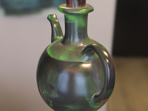 Potion Teapot Model 3D