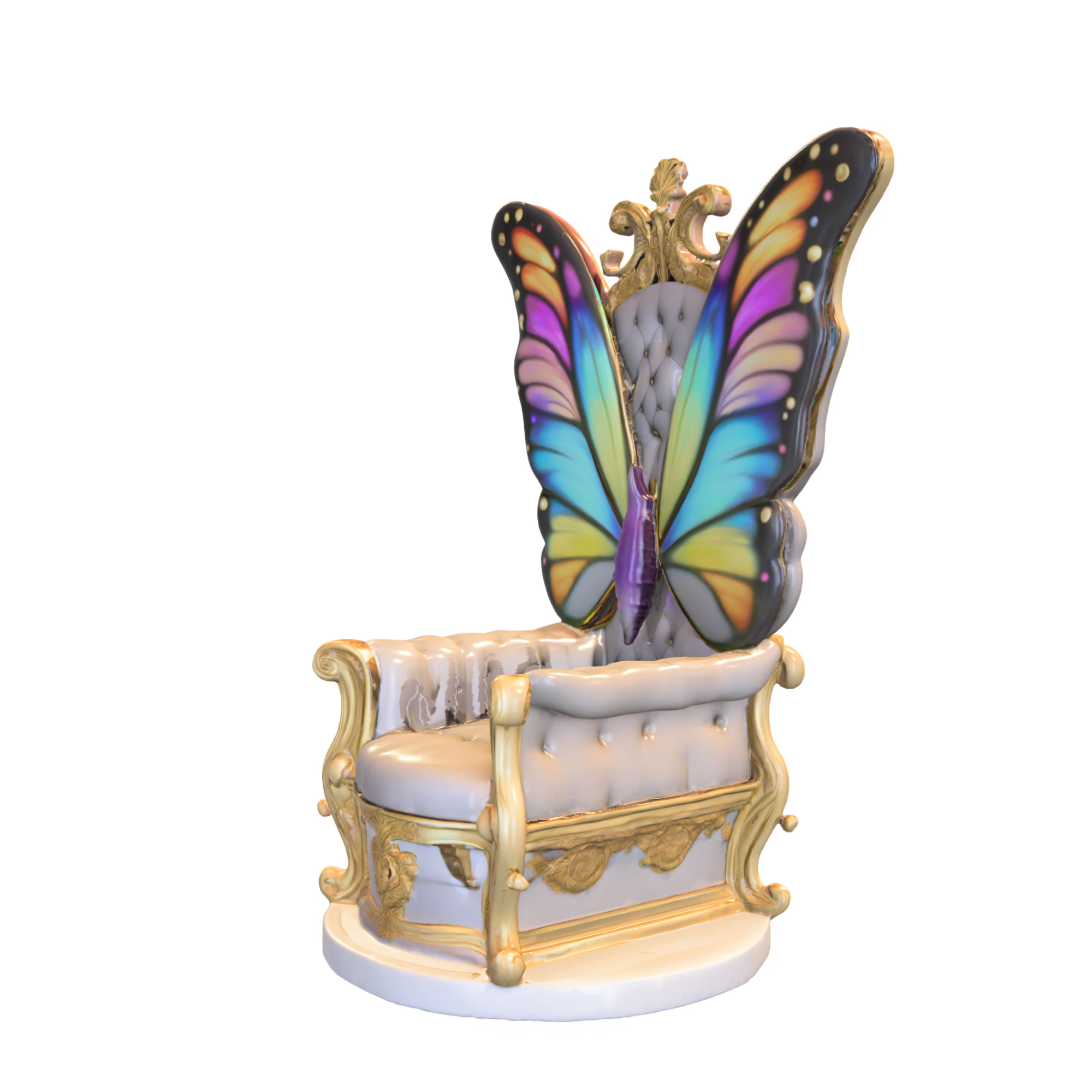 蝶の玉座 3Dモデル .c4d .max .obj .3ds .fbx .stl .blend 