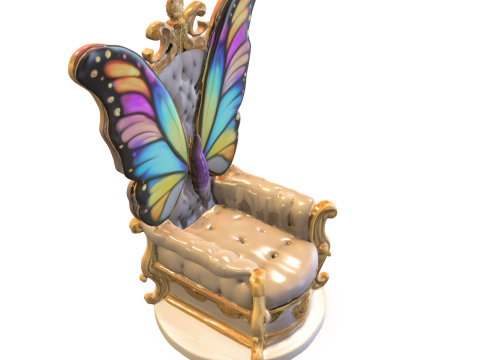 Butterfly Throne Model 3D