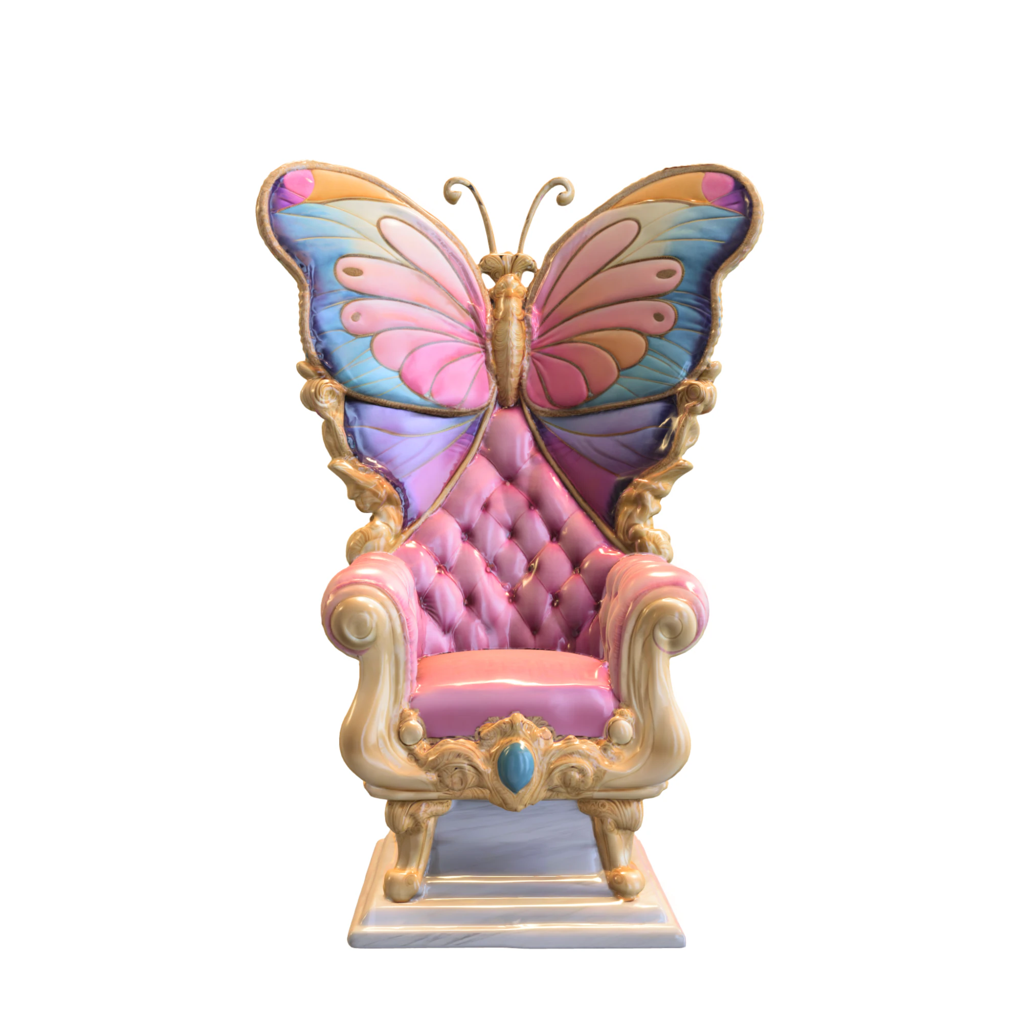 Butterfly Throne 3D Model .c4d .max .obj .3ds .fbx .stl .blend 