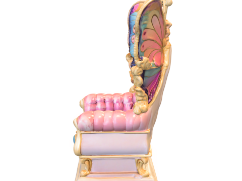 Butterfly Throne 3D Modell