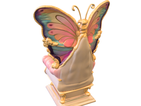 Butterfly Throne 3D Modell