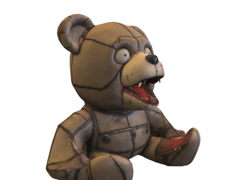 Жуткий плюшевый мишка 3D Модель