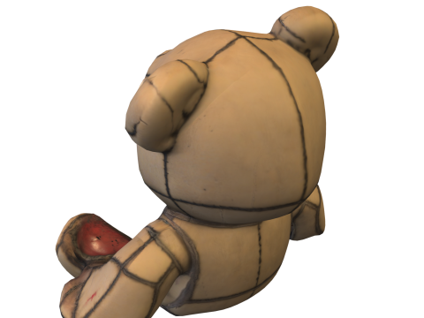 Creepy Teddy Bear Model 3D