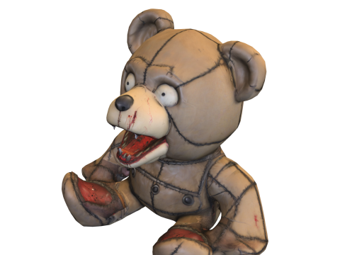 Creepy Teddy Bear Model 3D
