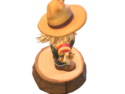 Cute Scarecrow Decor 3D Model