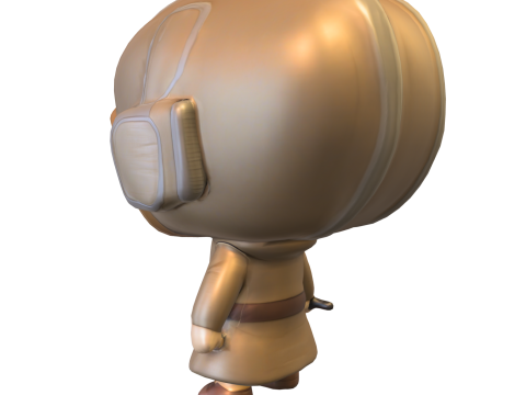 Chibi Princess Leia Modello 3D