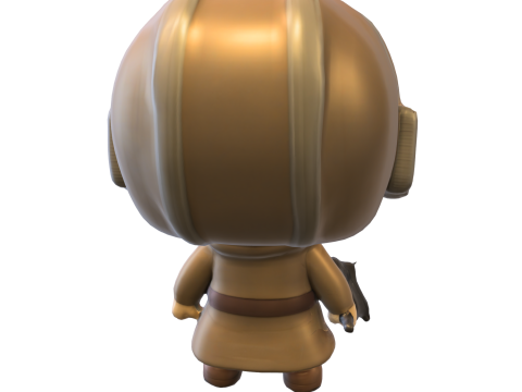 Chibi Princess Leia Modello 3D