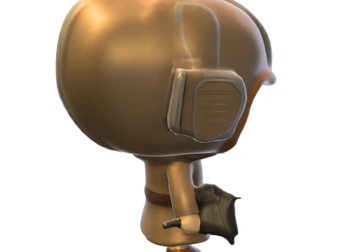 Chibi Princess Leia 3D Model