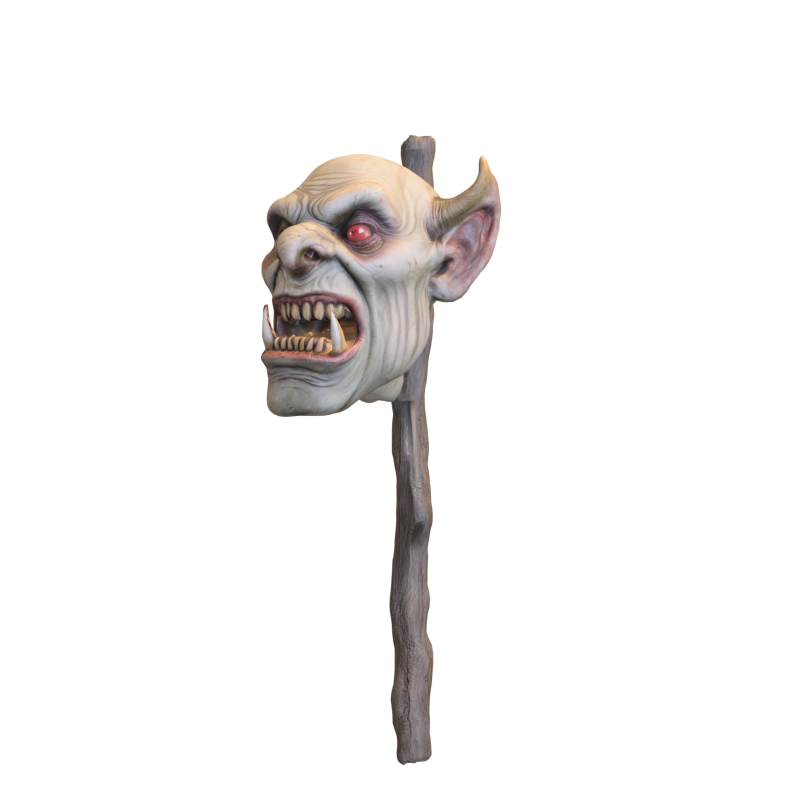 Demon Head on a Stake 3D 模型 .c4d .max .obj .3ds .fbx .stl .blend 