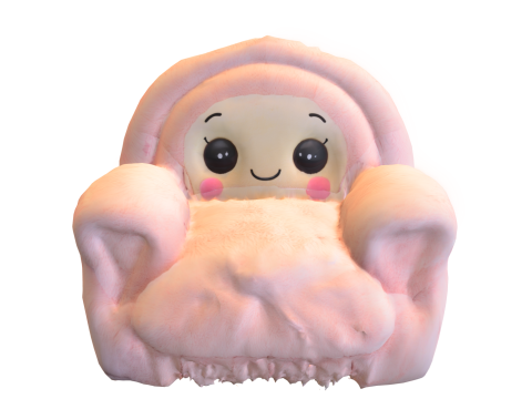 Pack Cute puff Kids Furniture Low-poly 3D 模型