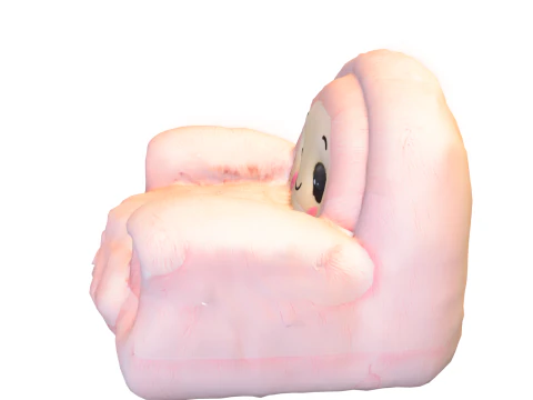 Pack Cute puff Kids Furniture Low-poly 3D Model