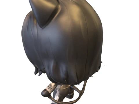 Funko Pop Style Catwoman 3D Model