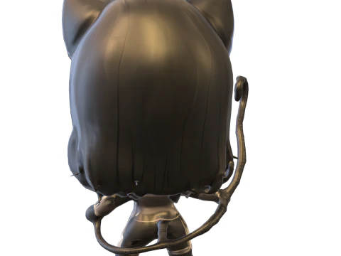 Funko Pop Style Catwoman 3D Model