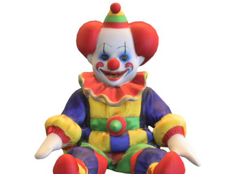 만화 서커스 캐릭터 3D 모델