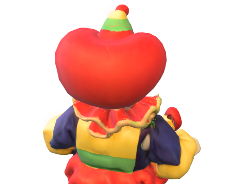 Cartoon Circus Character Model 3D