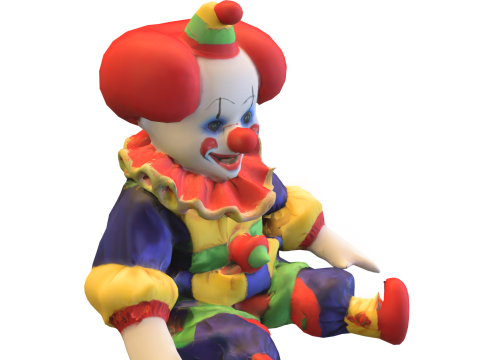Cartoon Circus Character Model 3D