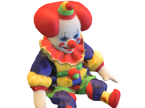 Cartoon Circus Character Model 3D