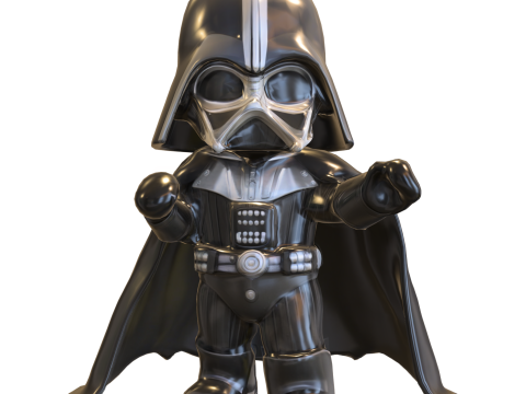 Darth Vader Chibi Cute Star Wars Modelo 3D