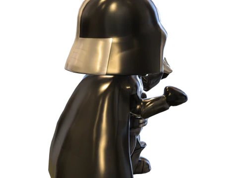 Darth Vader Chibi Cute Star Wars 3D Model