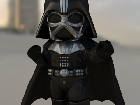 Darth Vader Chibi Cute Star Wars 3D 模型