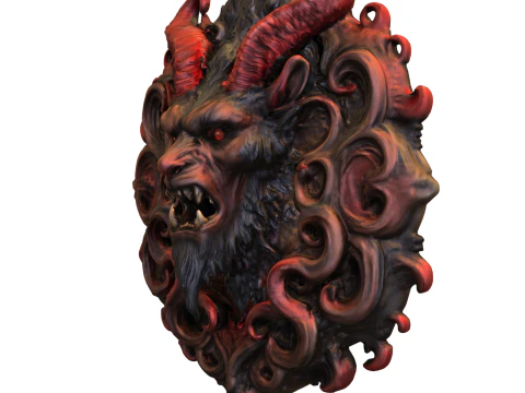 Demon Skulls Collection Gothic Horror 3D Model