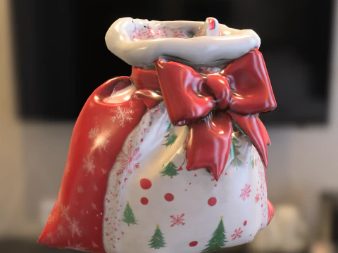 가방 팩 산타클로스 휴일 자루 장식 3D 모델