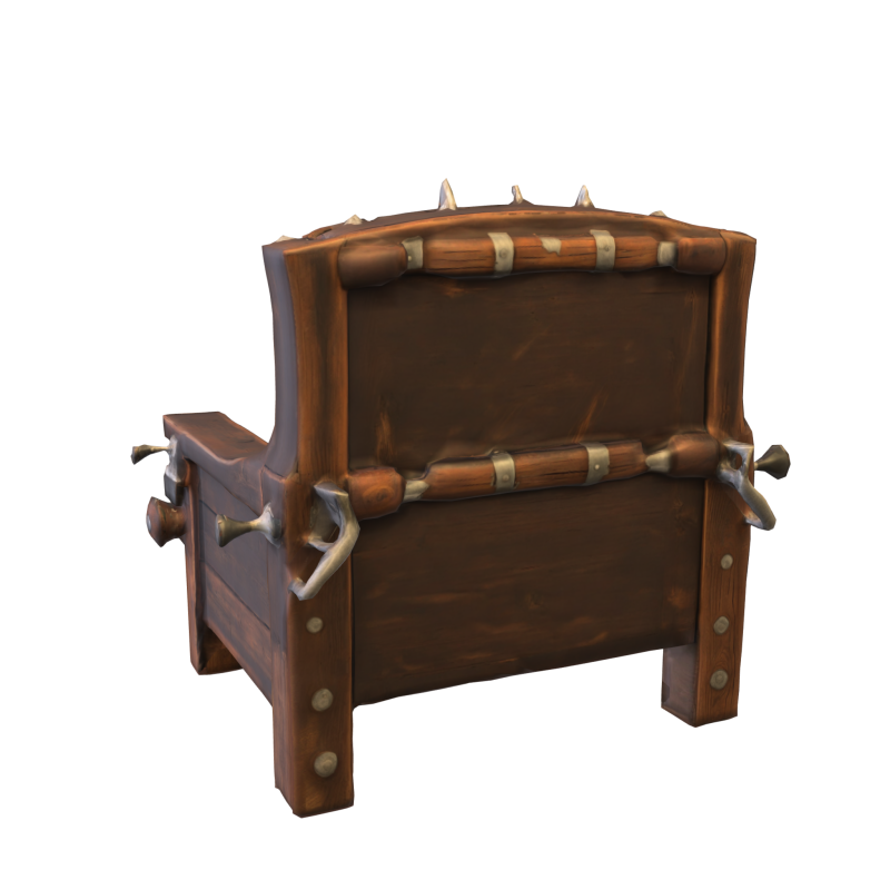 Rustic Wooden Chair Pack 3D Model .c4d .max .obj .3ds .fbx .stl .blend