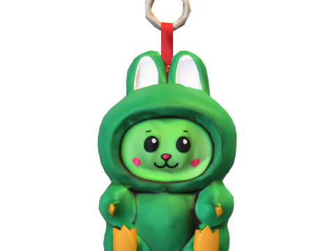 Cute Rabbit Doll Toy Pack Model 3D