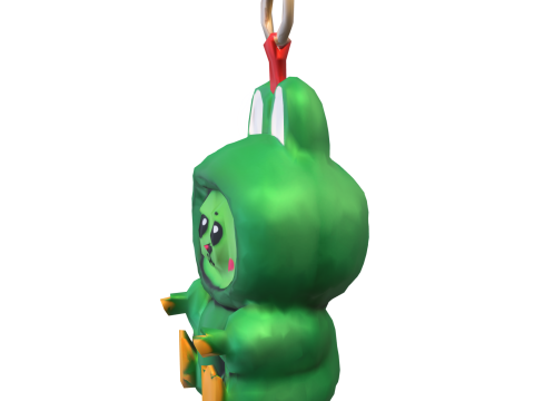 Cute Rabbit Doll Toy Pack 3D Model