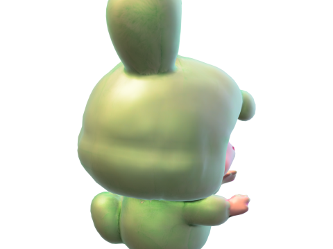 Cute Rabbit Doll Toy Pack 3D Model