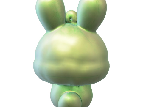 Cute Rabbit Doll Toy Pack 3D Model