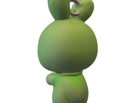 Cute Rabbit Doll Toy Pack 3D Model