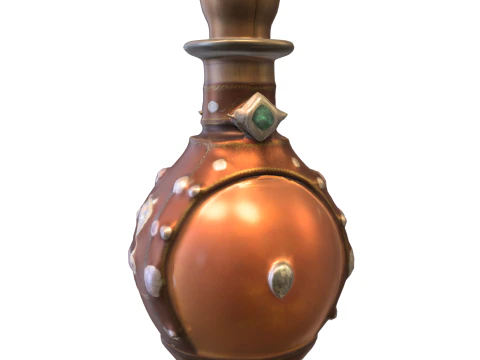 Pacchetto bottiglia di pozione maledetta Modello 3D