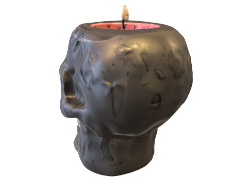 Cursed Skull candle Pack 3D Модель