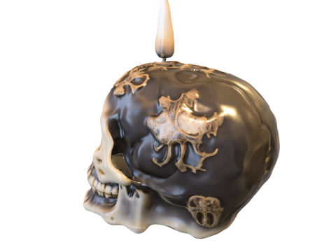 Cursed Skull candle Pack 3D Модель