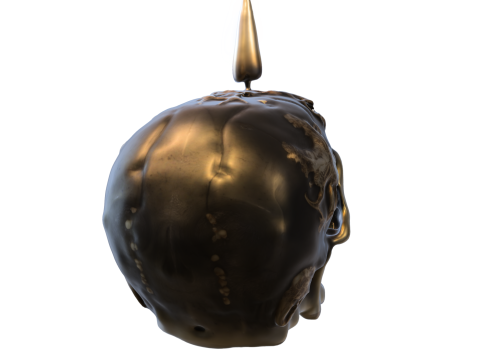 Cursed Skull candle Pack 3D Модель