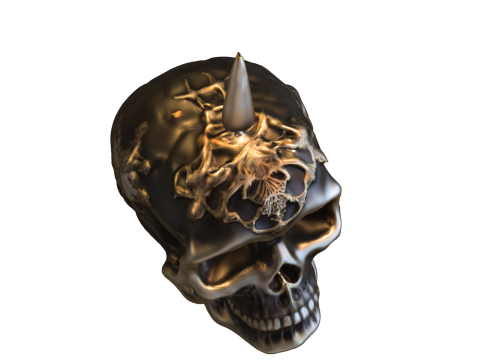 Cursed Skull candle Pack 3D Модель