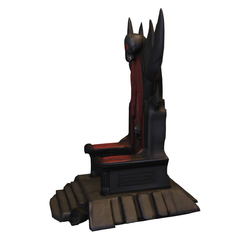 Dark Fantasy Throne Pack 3D Model .c4d .max .obj .3ds .fbx .stl .blend