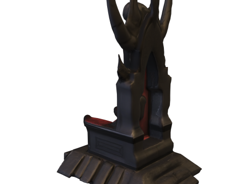 Dark Fantasy Throne Pack 3D Model